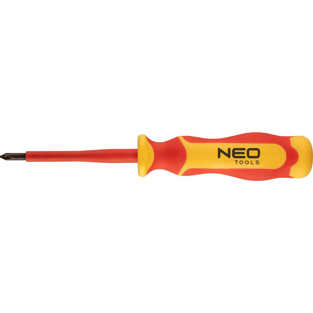 NEO 04-138 Csavarhúzó Ph 1000V, Szigetelt, PH1X4.5X80mm, S2 Acél (04-138)