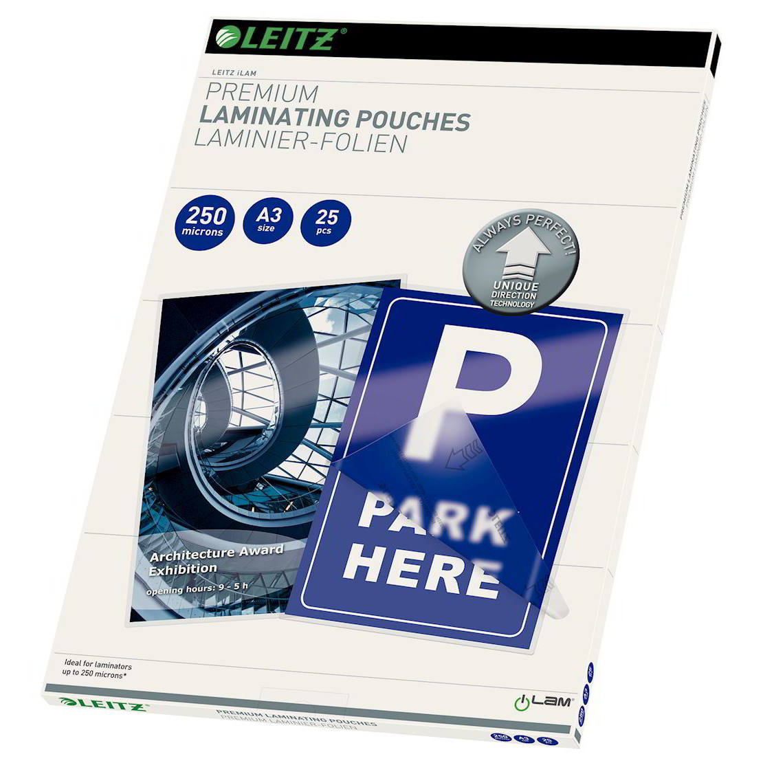 Leitz 125 mikron A3 lamináló fólia (25 db/csomag) (74910000)