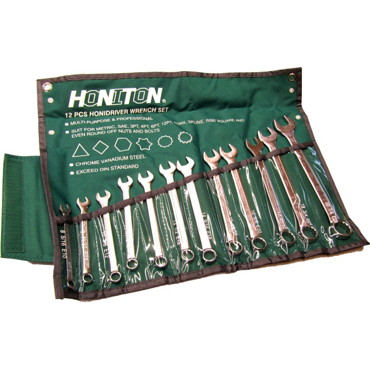 HONIDRIVE VILLÁSKULCSOK 8-22MM.12EL.PŁACHT (H0112)