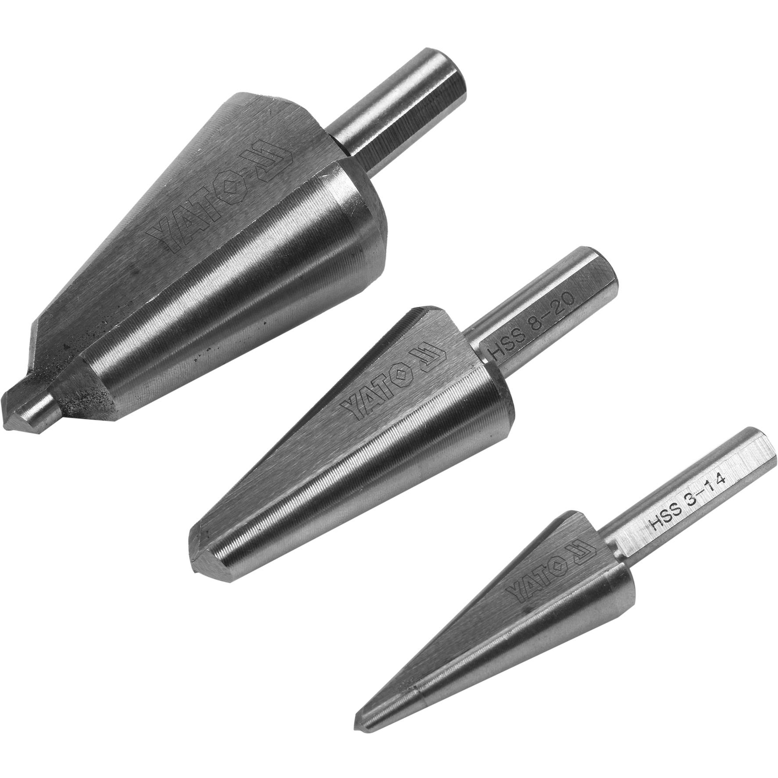 YATO lépcsős fúrószár készlet fémlemezekhez, kúpos, 3-30 mm (5906083042324)