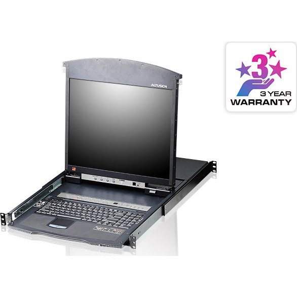 ATEN KL1508AN-AXA-XG racková konzola 48,3 cm (19") Čierna 1U