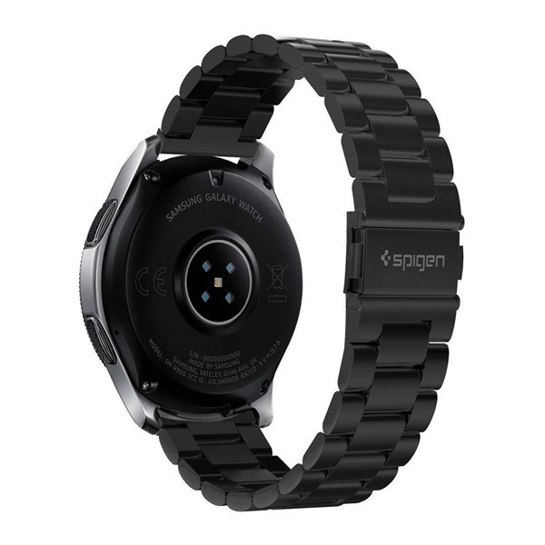 SPIGEN MODERN FIT резервна каишка (универсална, 22 мм метал, регулируема) ЧЕРЕН [Honor Watch GS 3] (600WB24983)
