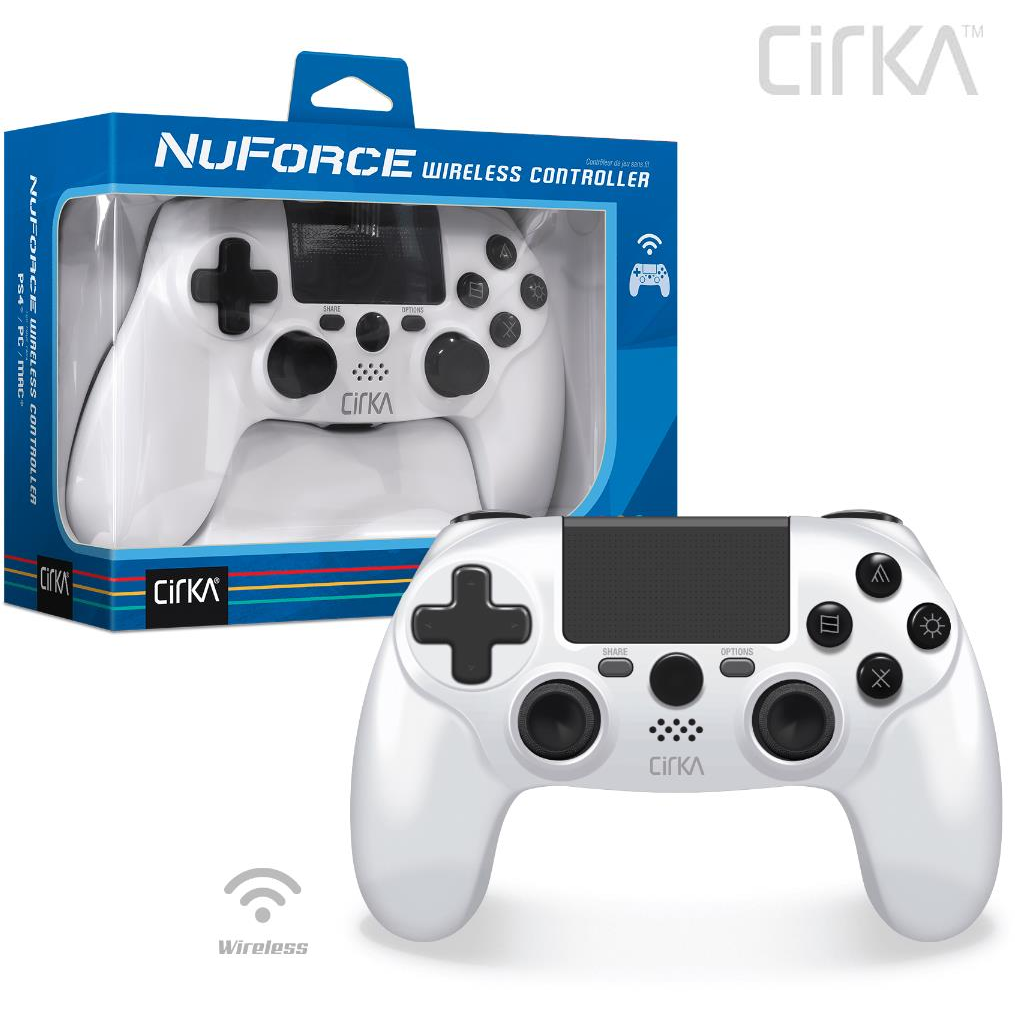 Cirka NuForce PS4/PC vezeték nélküli kontroller fehér (M07526-WH) (M07526-WH)