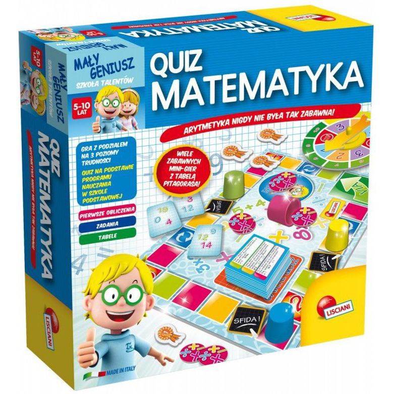 Lisciani Kis Géniusz Quiz Matematika Társasjáték (GXP-559110)