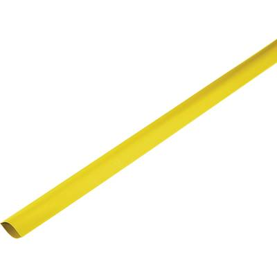 TRU COMPONENTS 1571051 Zsugorcső ragasztó nélkül Sárga 80 mm Zsugorodási arány:2:1 méteráru (1571051)