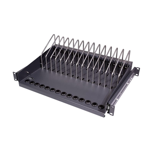 Logilink 19" teleszkópos polc notebookok és táblagépek tárolására fekete (SF100B)