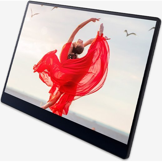 Ricoh 150BW Hordozható monitor Fekete 39,6 cm (15.6") LED 1920 x 1080 pixelek