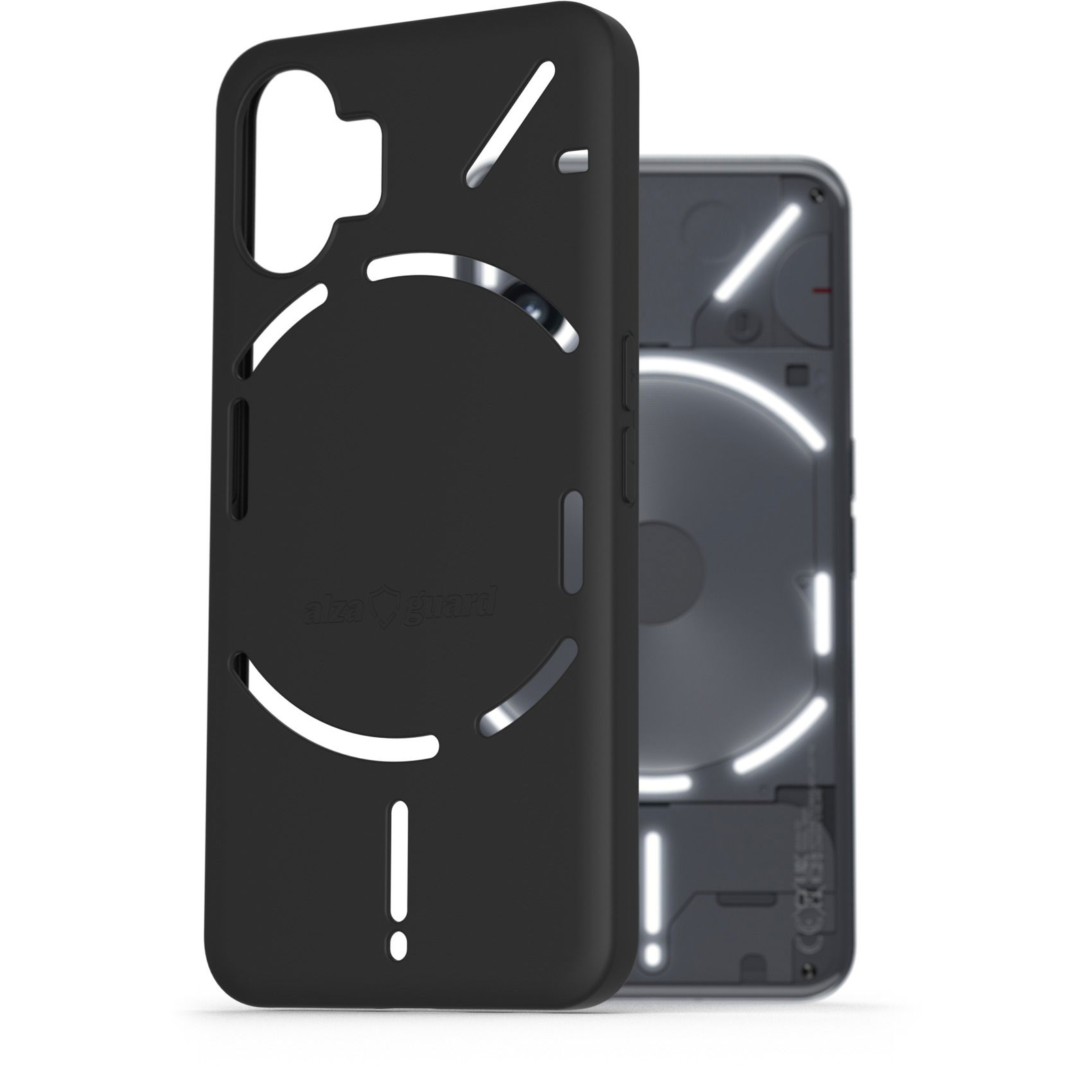 AlzaGuard Matte TPU Nothing Phone 2 fekete tok (AGD-PCT344B)