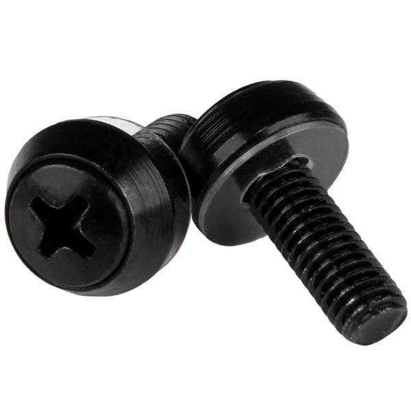 Startech.com M6 Mounting Screws csavar 50db fekete (CABSCREWSM6B) (CABSCREWSM6B)