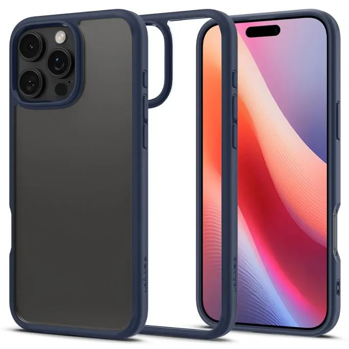 Spigen Ultra Hybrid iPhone 16 Pro Max tok átlátszó-kék (ACS07997) (ACS07997)