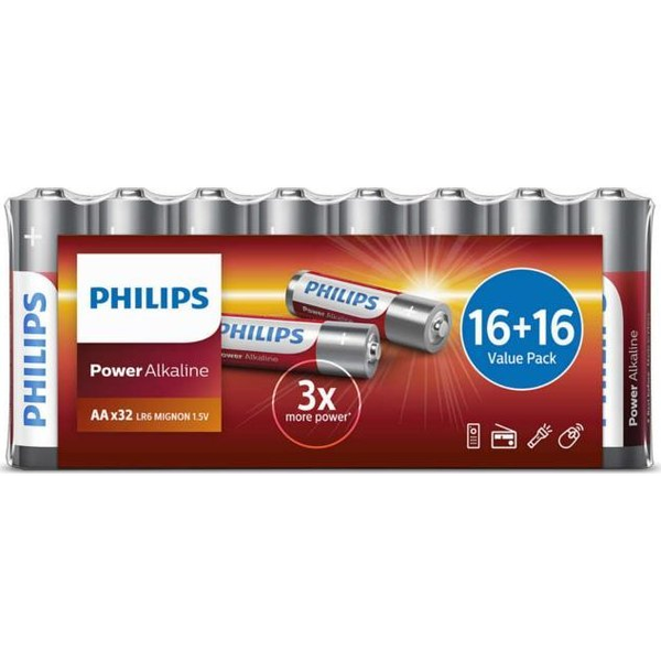 Philips Power Alkaline LR6P32FV/10 батерия за домакински уред Еднократна батерия AA Алкална