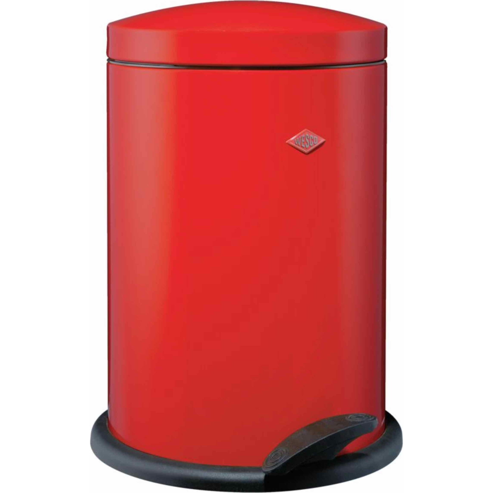 WESCO Treteimer Alpha 13 literes pedálos fém szemetes - Piros (112805)