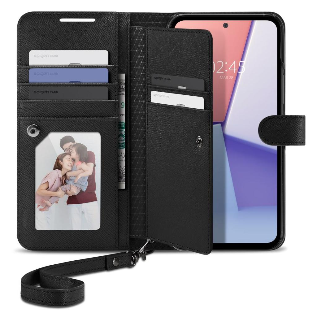 Spigen Wallet S Plus Samsung Galaxy A54 5G Flip Tok - Fekete (ACS05893)