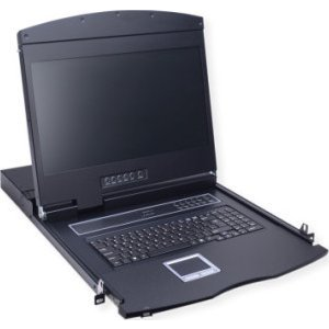 19-Zoll-KVM-Konsole, 48 cm (19") TFT (16:9), VGA, USB, UK-Layout