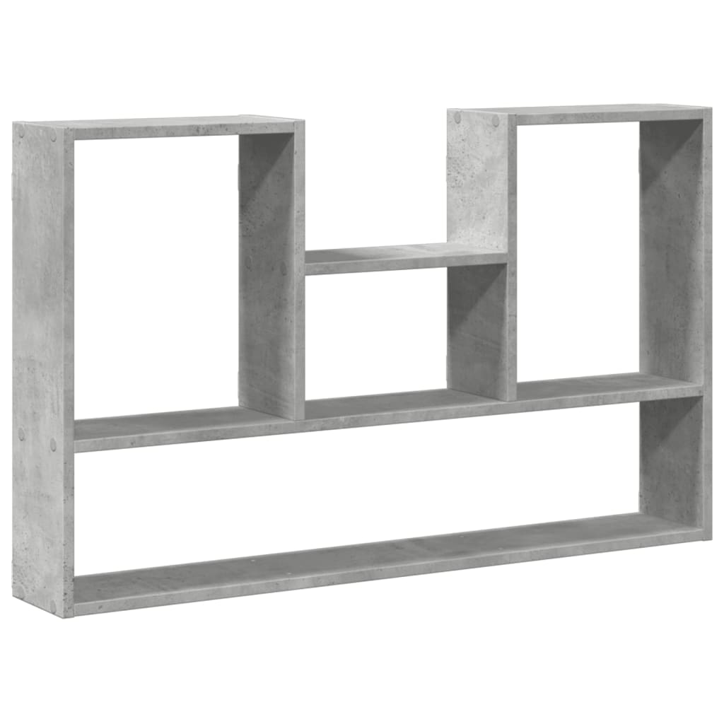 betonszürke forgácslap fali polc 99 x 15 x 60 cm (853239)