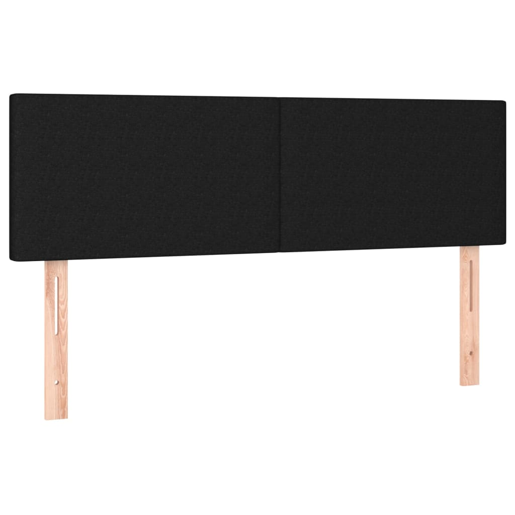 2 db fekete szövet fejtámla 72 x 5 x 78/88 cm (345786)