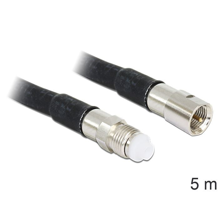 Delock antenna kábel FME jack > FME dugó LMR195, 5m (88668) (DE88668)