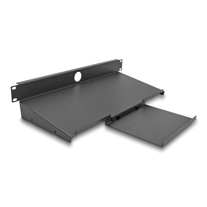 Delock 19 polc billentyűzet és egér számára 1U sötétszürke (66749) (66749)