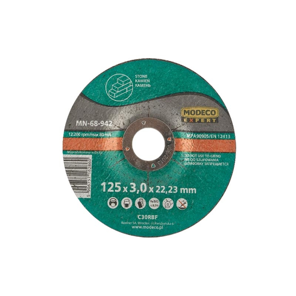  Modeco Ściernica wypukła do cięcia betonu 125mm 25szt. - MN-68-942