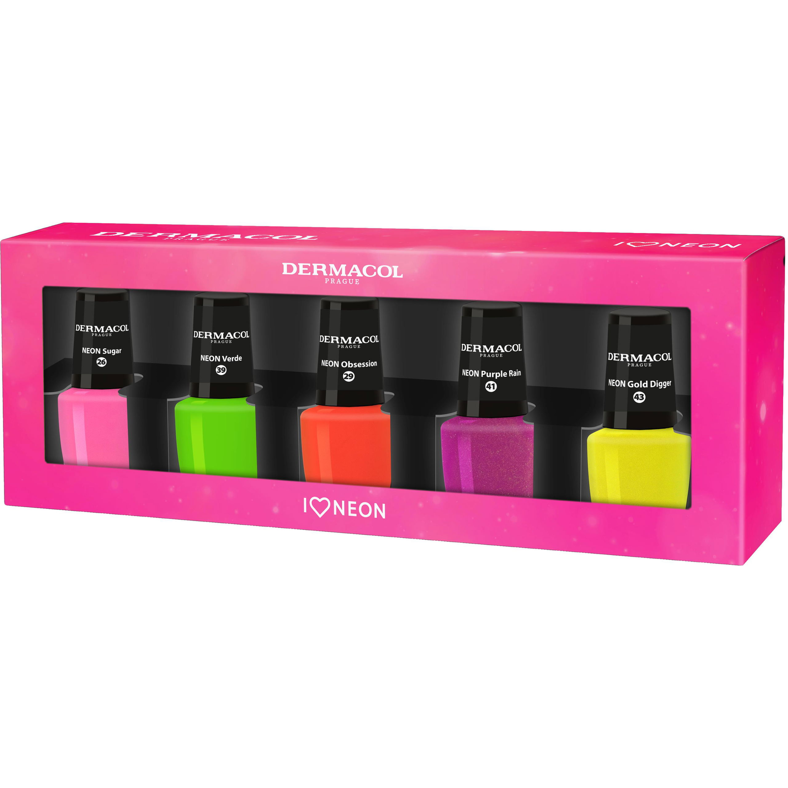 DERMACOL Neon készlet 5x 5ml (8595003132176)
