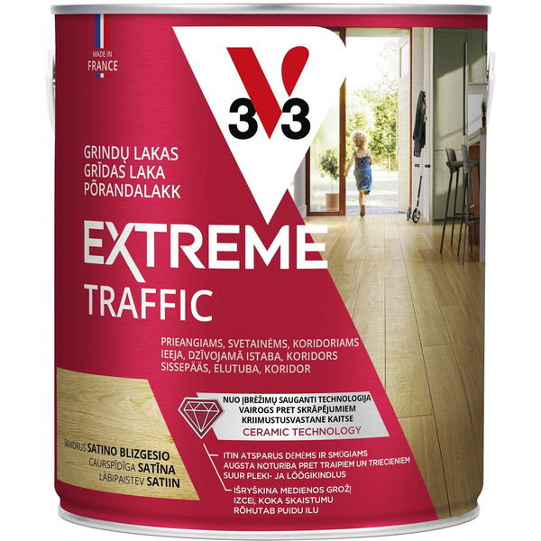  V33 SEMI MATTED FLOOR VARNISH COLOURLESS 2