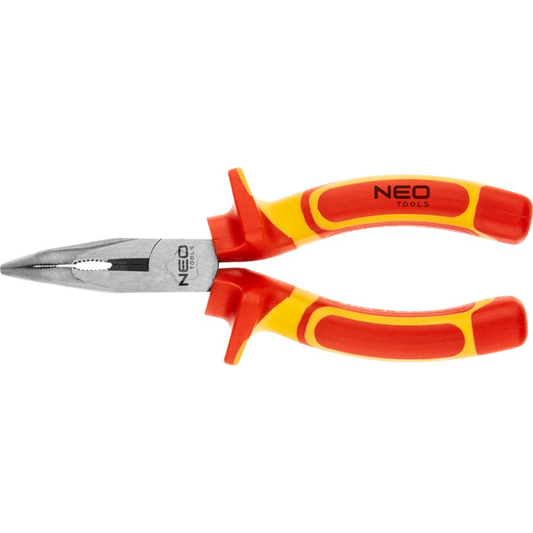 NEO 01-227 Hajlított Csőrű Fogó 1000V, Szigetelt, 160mm (6"), CrV, Polírozott