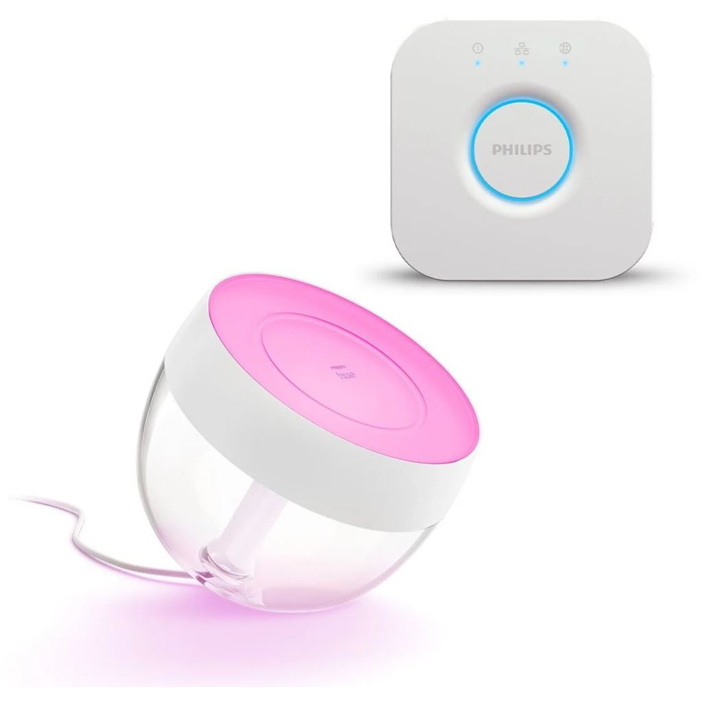 Philips Hue Iris asztali lámpa fehér + Philips Hue Bridge (PHL23004set) (PHL23004set)