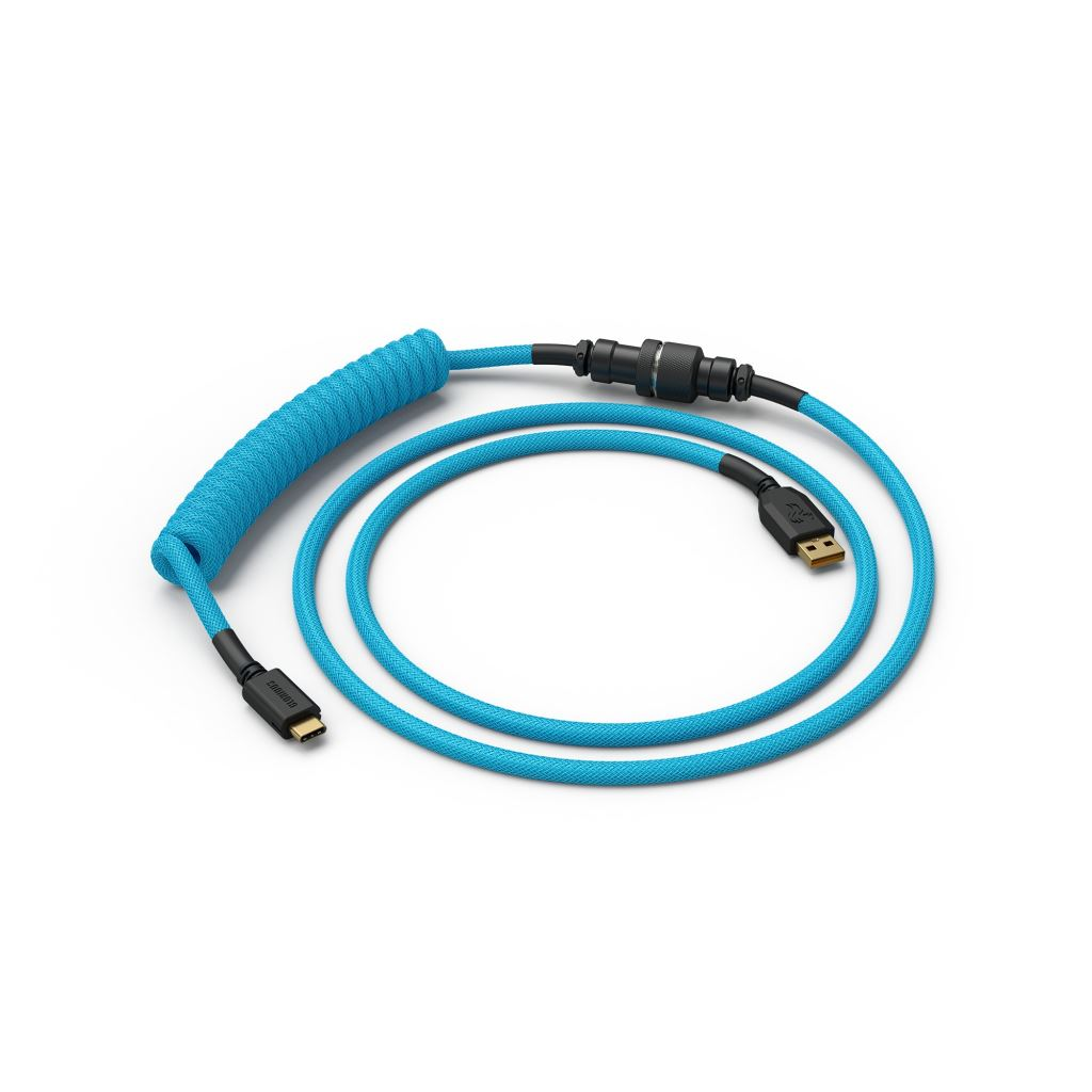 Glorious USB-C billentyűzet spirálkábel világoskék (GLO-CBL-COIL-EB) (GLO-CBL-COIL-EB)