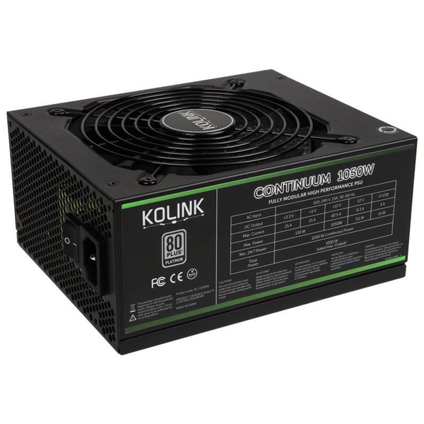 Kolink 1050W Continuum moduláris tápegység (KL-C1050PL-B)