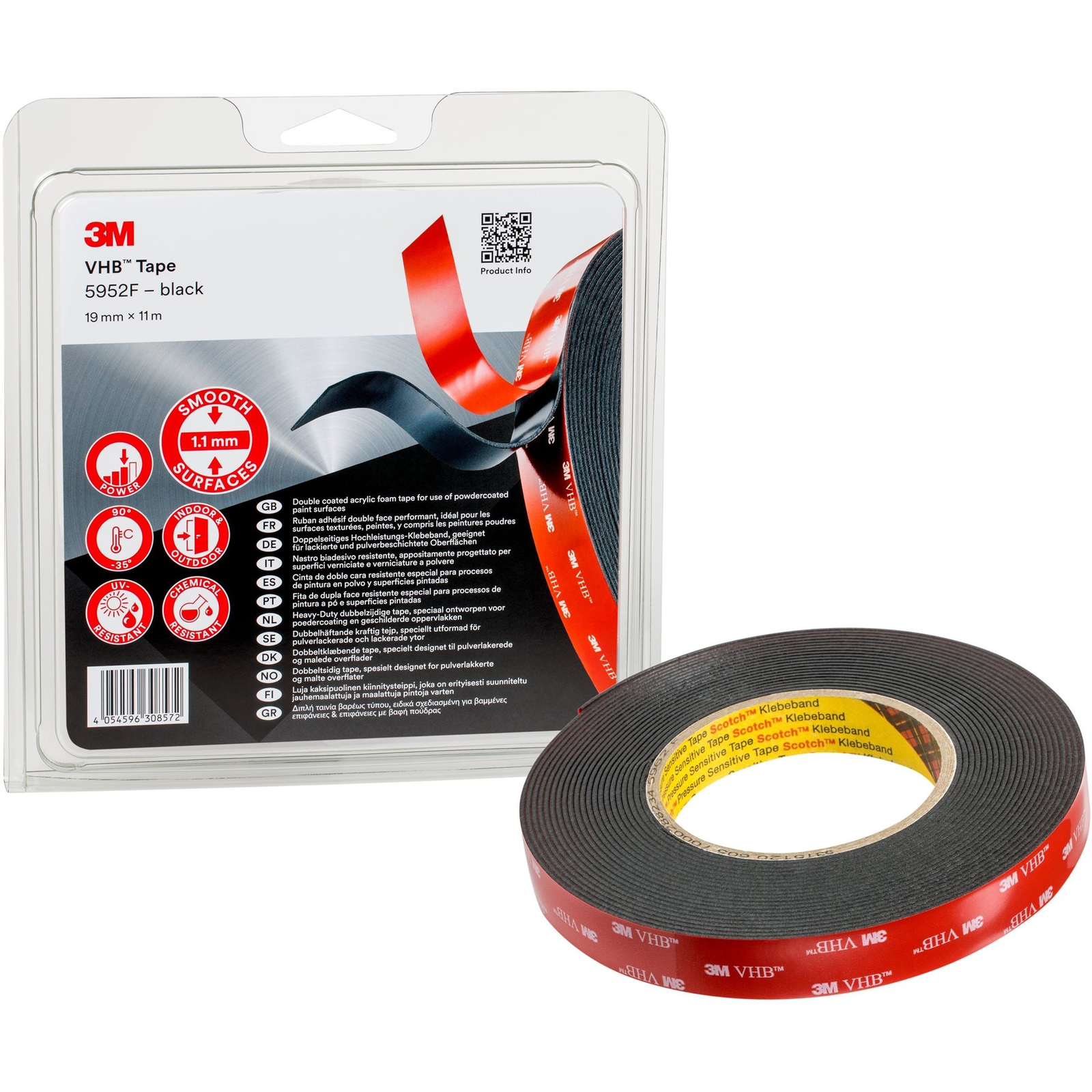 3M VHB VHB 5952F fekete, 11 m (F8117/20)