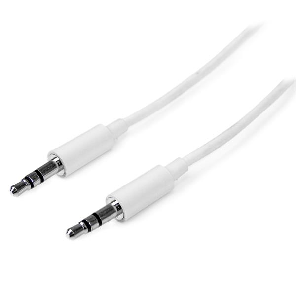 StarTech.com MU2MMMSWH lydkabel 2 m 3.5mm Hvid