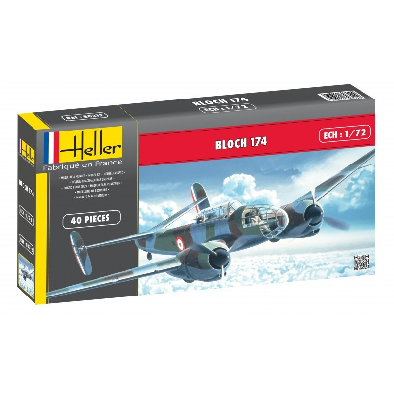 Heller Bloch 174 repülőgép műanyag modell (1:72) (80312)
