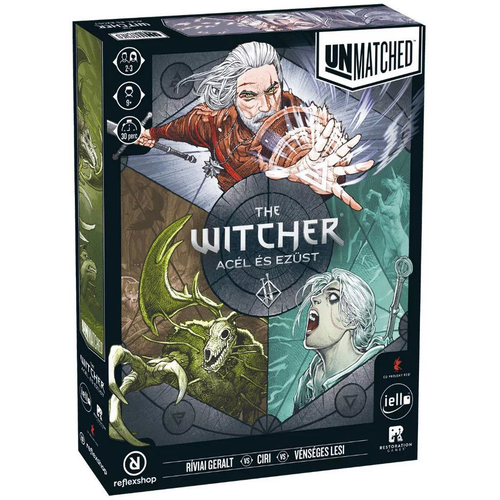 Reflexshop Unmatched The Witcher Acél és Ezüst Társasjáték (5999566850080)