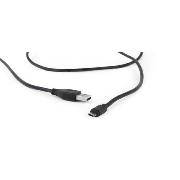 Кабел за захранване и данни на Gembird, USB 2.0 (T) към Micro-USB 2.0 (T), 1,8 м, черен, CC-USB2-AMmDM-6