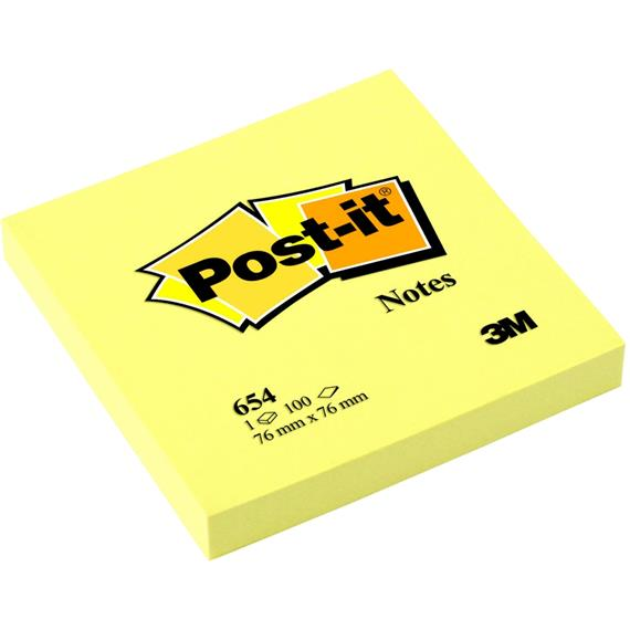 Post-it 76x76mm öntapadó jegyzettömb (100 lap) - Sárga (FT510060518)