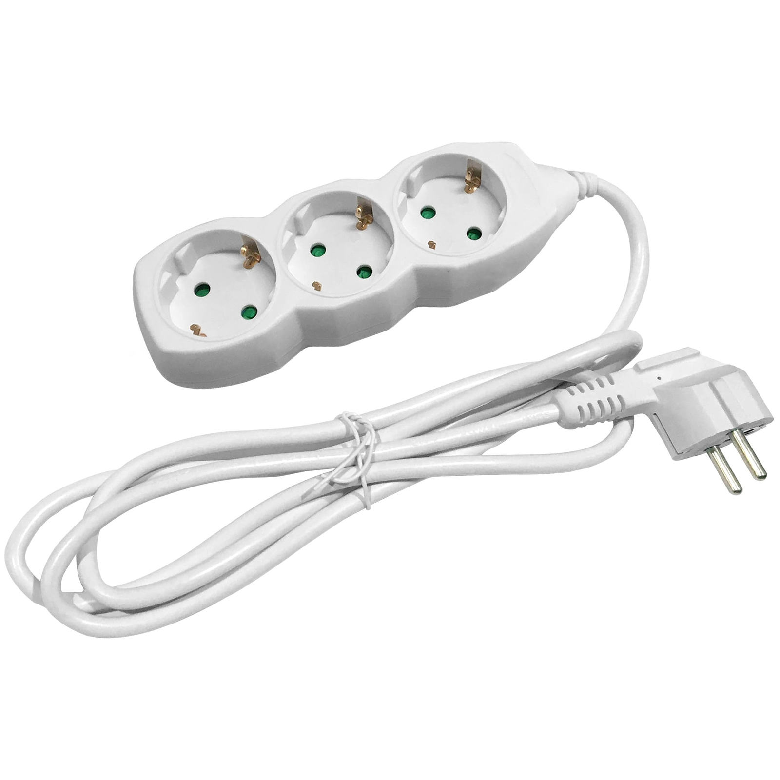 Entac ESE1.5G3-3 250V Elosztó 3 aljzatos 3m - Fehér (ESE1.5G3-3)