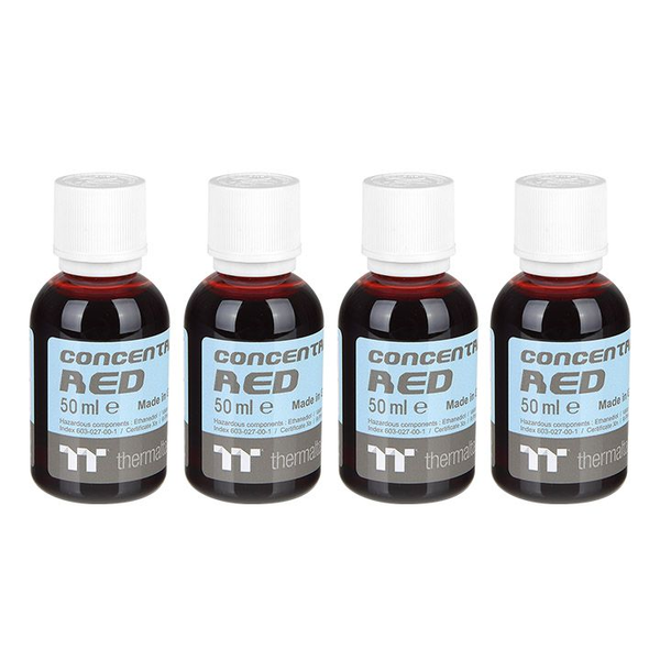 Thermaltake Premium Koncentrátum hűtőfolyadékhoz - Piros (4 x 50ml)