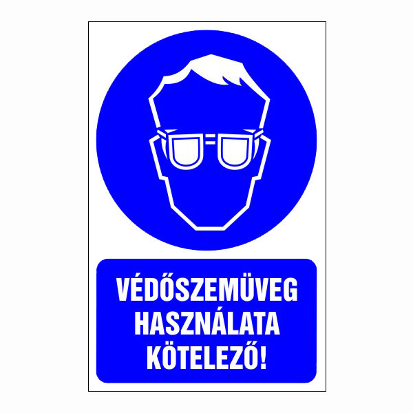 Védőszemüveg használata kötelező!