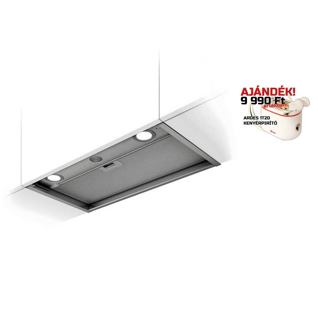 Elica BOXIN LX/IX/A/60 beépíthető páraelszívó 60 cm + Kenyérpirító 1T20 (PRF0114760A_1T20)