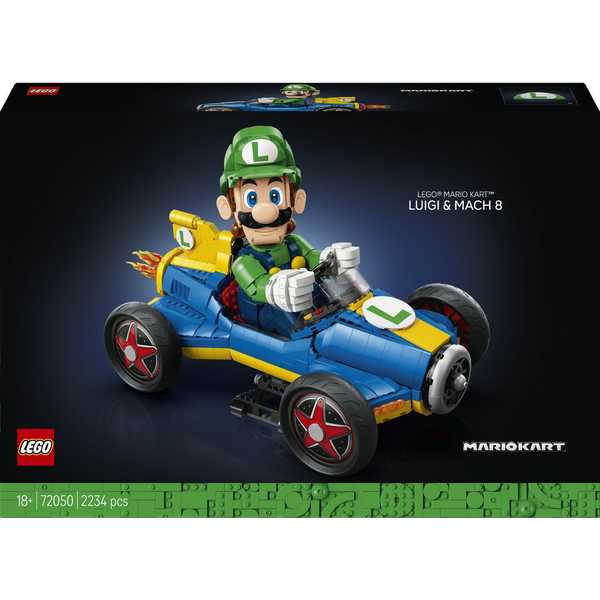 72050 Super Mario Mario Kart: Luigi & Turboflitzer, Konstruktionsspielzeug