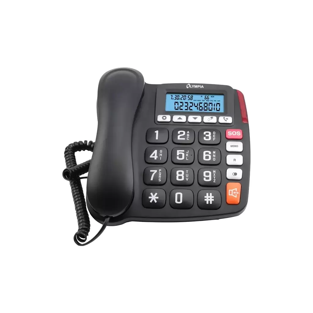 Olympia 4520 vezetékes telefon LCD kijelzővel (122004)