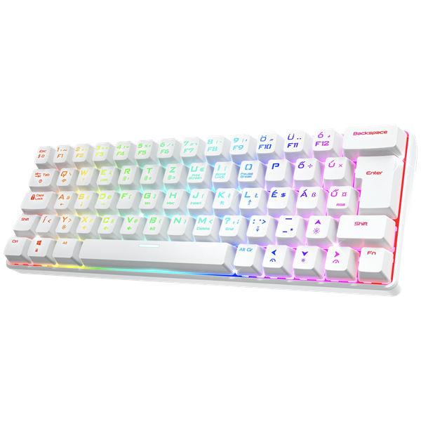 Spirit of Gamer XPERT K200 TKL Gamer Mechanikus Billentyűzet HUN - Fehér (CLA-XK200WH-HU)