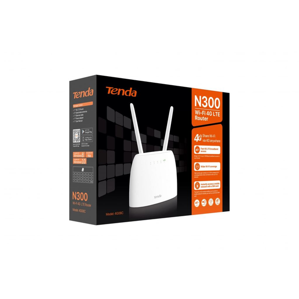 Безжичен рутер Tenda 4G06C 4G LTE, N300