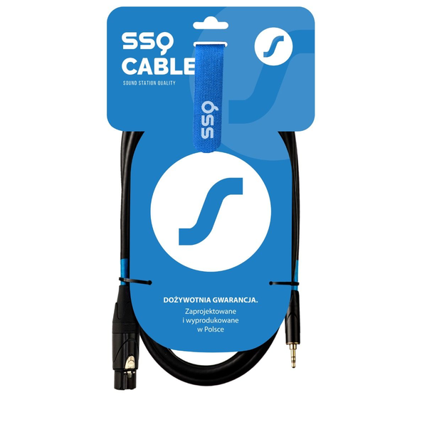 SSQ XLRMi0,5 3.5mm Jack apa - XLR anya Sztereo Kábel (0.5m)