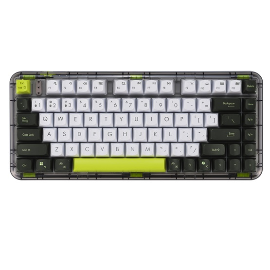 Клавиатура ASUS Jelly75 KD201, унгарска подредба, зелена