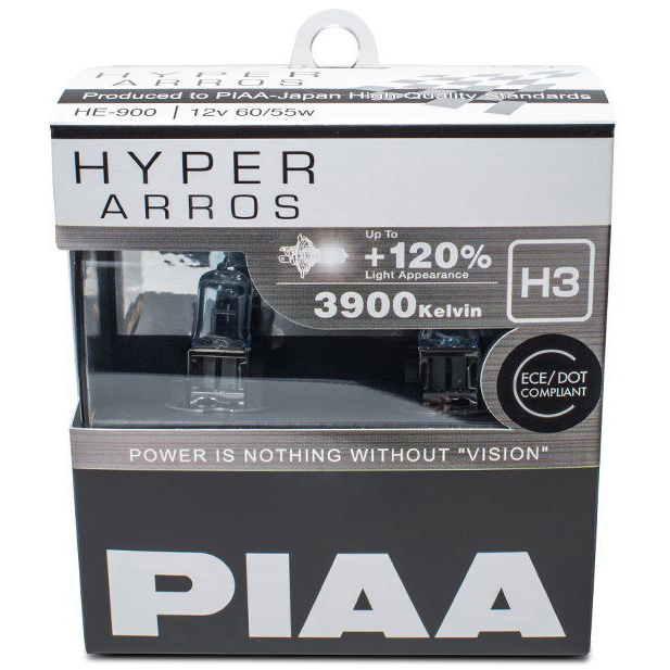 PIAA Hyper Arros 3900K H3 + 120% növelt fényerő, 2 db (HE-901)