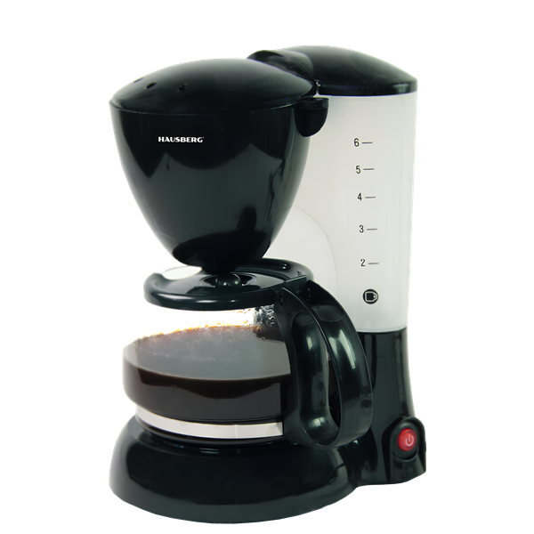 Hausberg HB-3650NG 800W fekete filteres kávéfőző, 600ml kiöntő kancsóval (HB-3650NG)