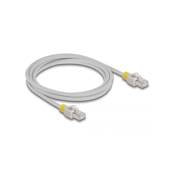DELOCK NWK RJ45 Cat.6A S/FTP mit farbigen Clips 2 m