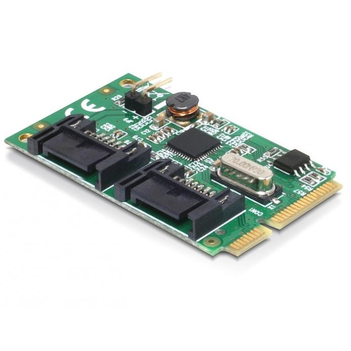 DeLock DL95233 2 x SATA 6 Gb/s portos MiniPCIe kártya (DL95233)
