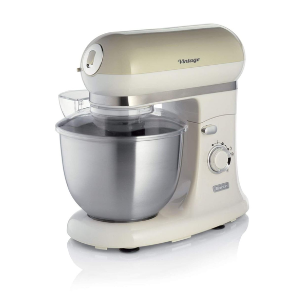 Ariete Vintage Line 1588/03 foodprocessor 1200 W 5,5 L Beige, Krom, Hvid